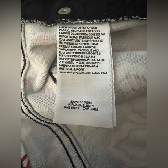 Vintage Womens Bebe Nirvana Bliss Skinny Black & Red Floral Denim Jeans size 29 - Picture 7 of 9